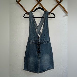 Billabong denim overall skirt